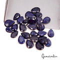190Ct Natural Blue Sapphire Pear Faceted Cut Loose Ring Size Gemstones Lot 27 Pc