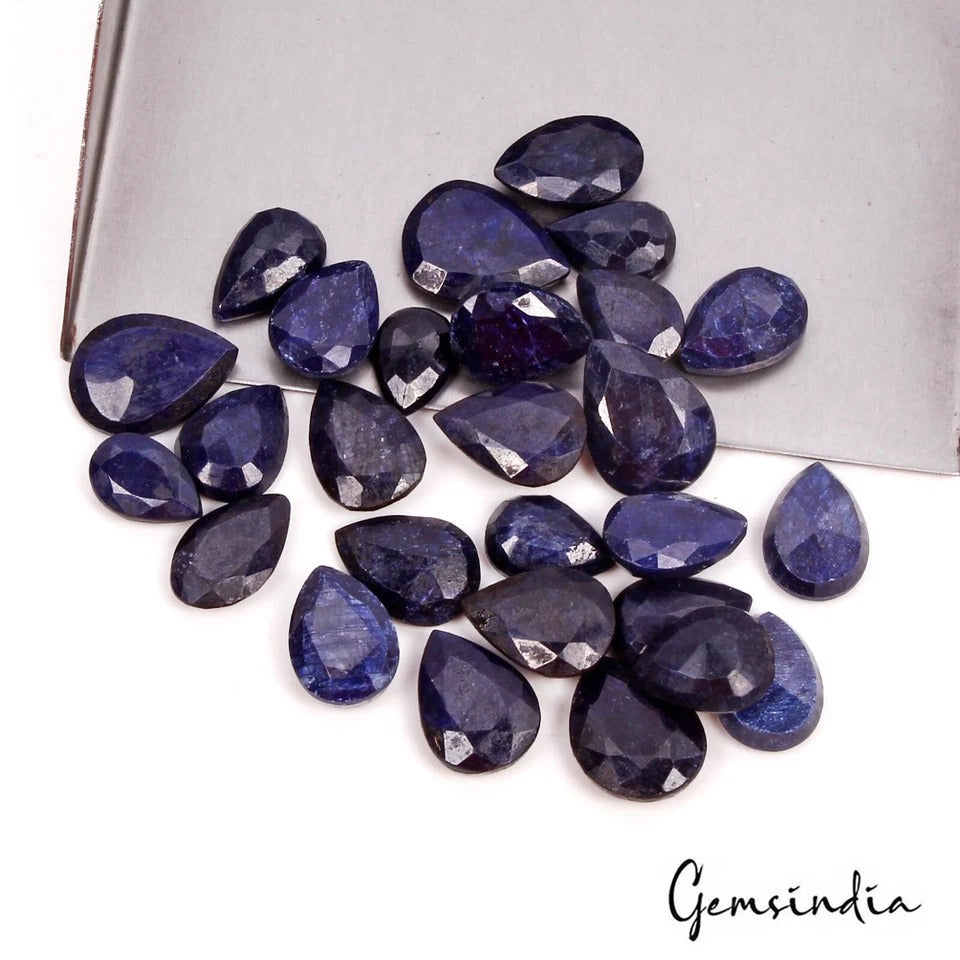 Blue Sapphire Lot, Loose Gemstone — 27 Pieces, 11mm to 16mm, 190.00 Ct