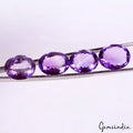 50.35 Ct Natural Untreated Purple Amethyst Oval Cut Gemstone Lot 4Pc for Jewelry