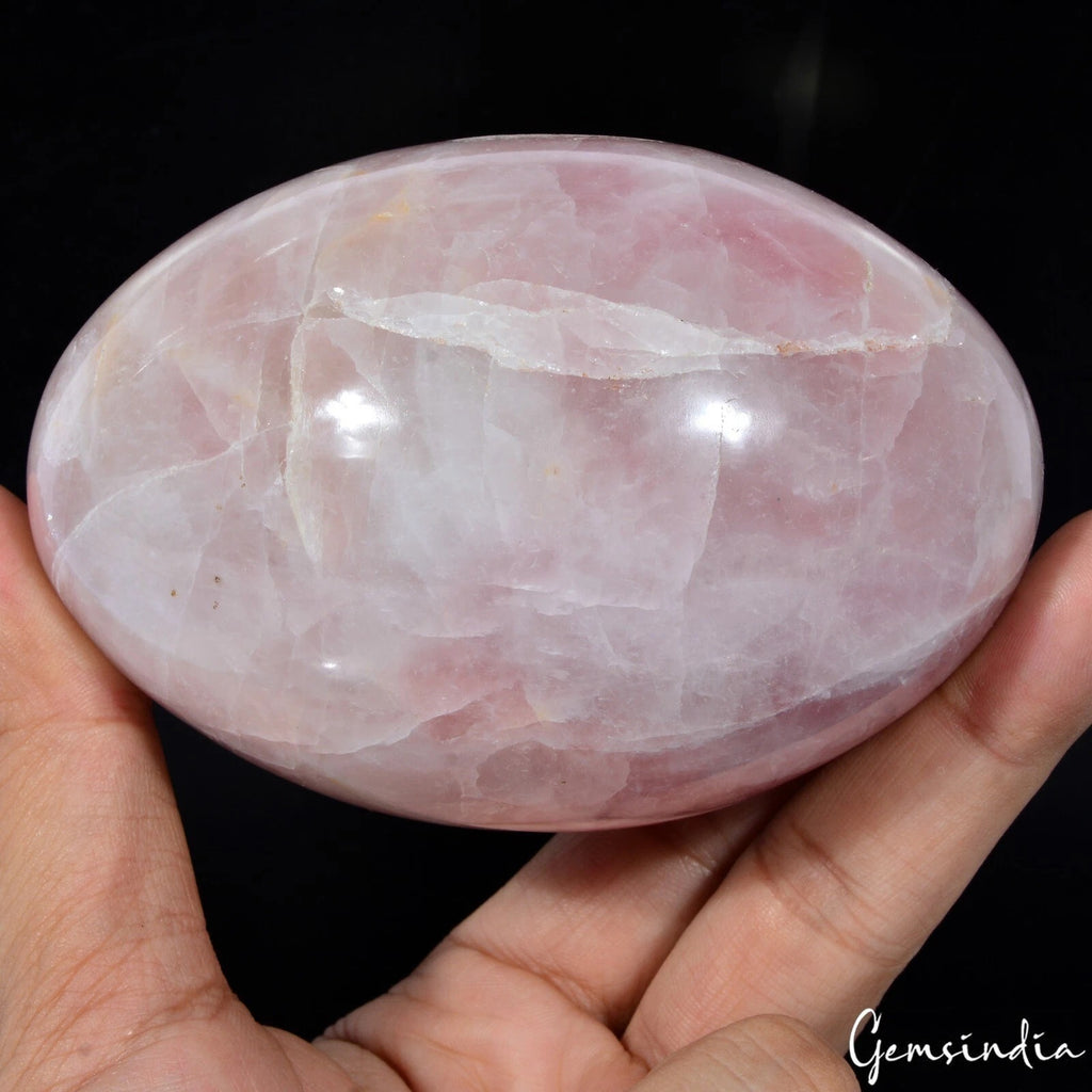 Rose Quartz Sphere, Pink — 4 X 2.7 Inch, 0.74 Kg (3700 Ct), Madagascar