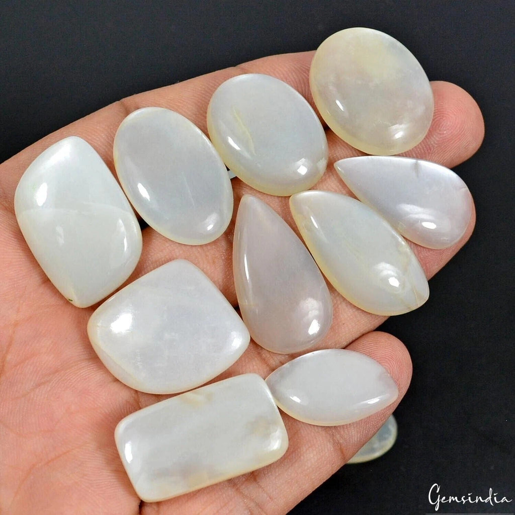320 Ct/15 Pcs Natural Untreated Silky Moonstone Mix Cab Loose Gems Wholesale Lot