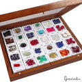 156Pcs~ Estate Genuine Loose Multi Gemstones Collection Lot in Handmade Wood Box