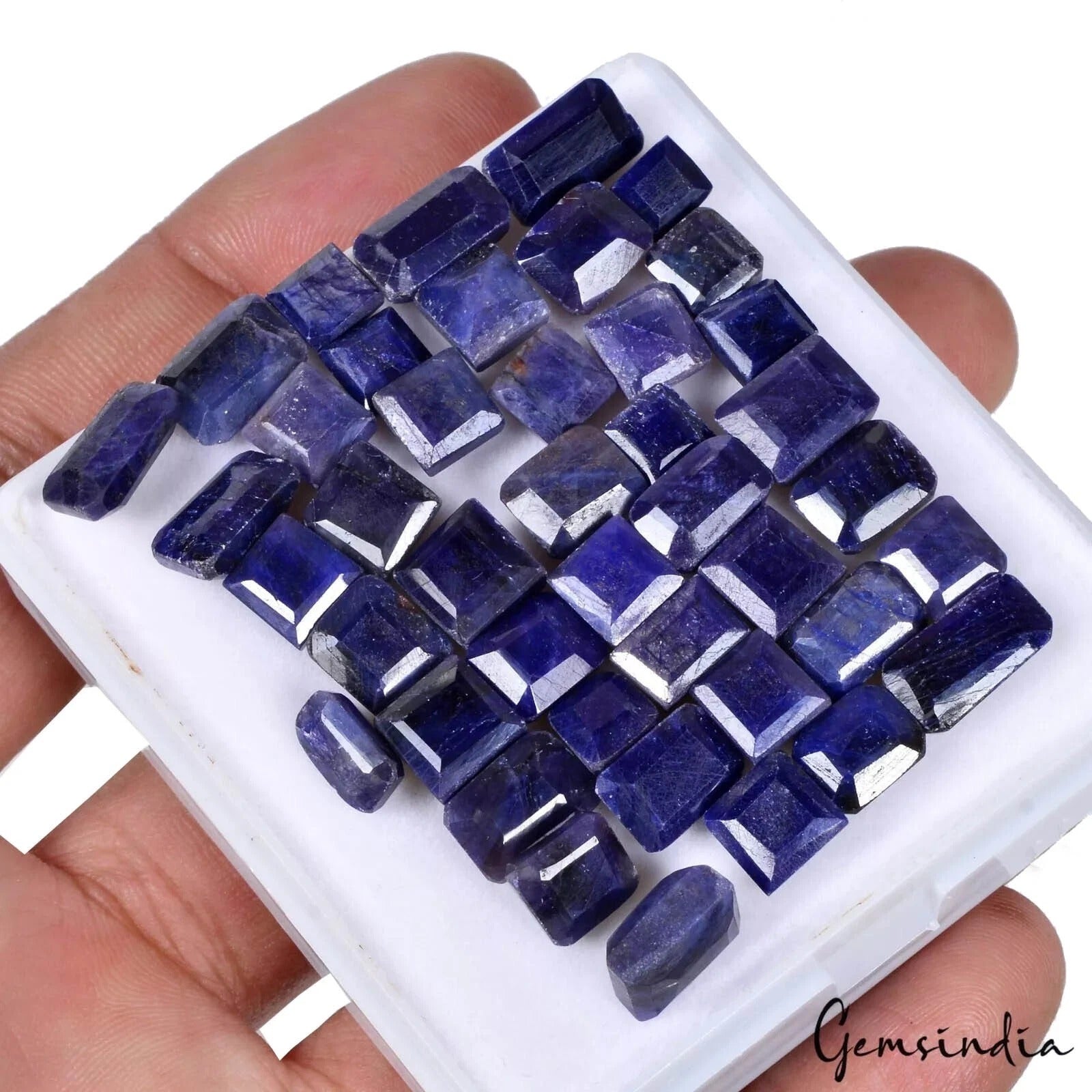 133.80 Ct Natural Blue Sapphire Octagon Cut Faceted Loose Wholesale Gems Lot