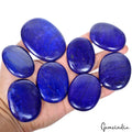1550 Ct Natural Blue Lapis Lazuli Oval Cab Loose Gemstone Lot 8 Pcs For Jewelry