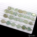 Blue Beryl Lot, Loose Gemstone, Untreated, Green — 26 Pieces, 10mm to 18mm, 200.00 Ct