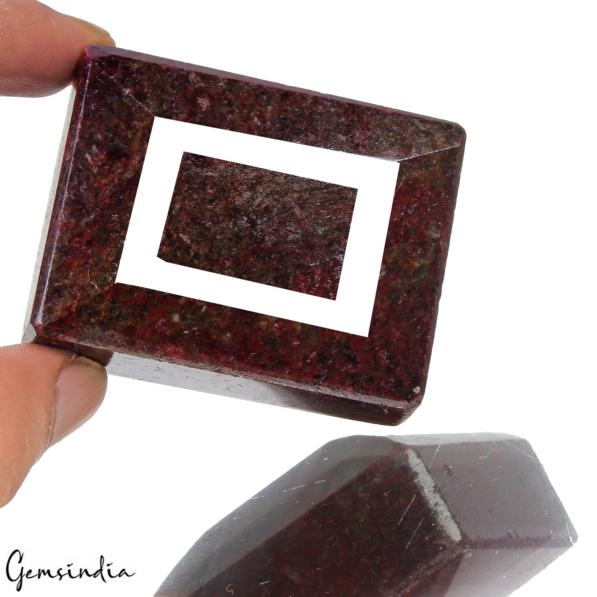1370 Ct Natural Red Ruby Rectangular Cut Earth Mined Museum Size Loose Gemstone