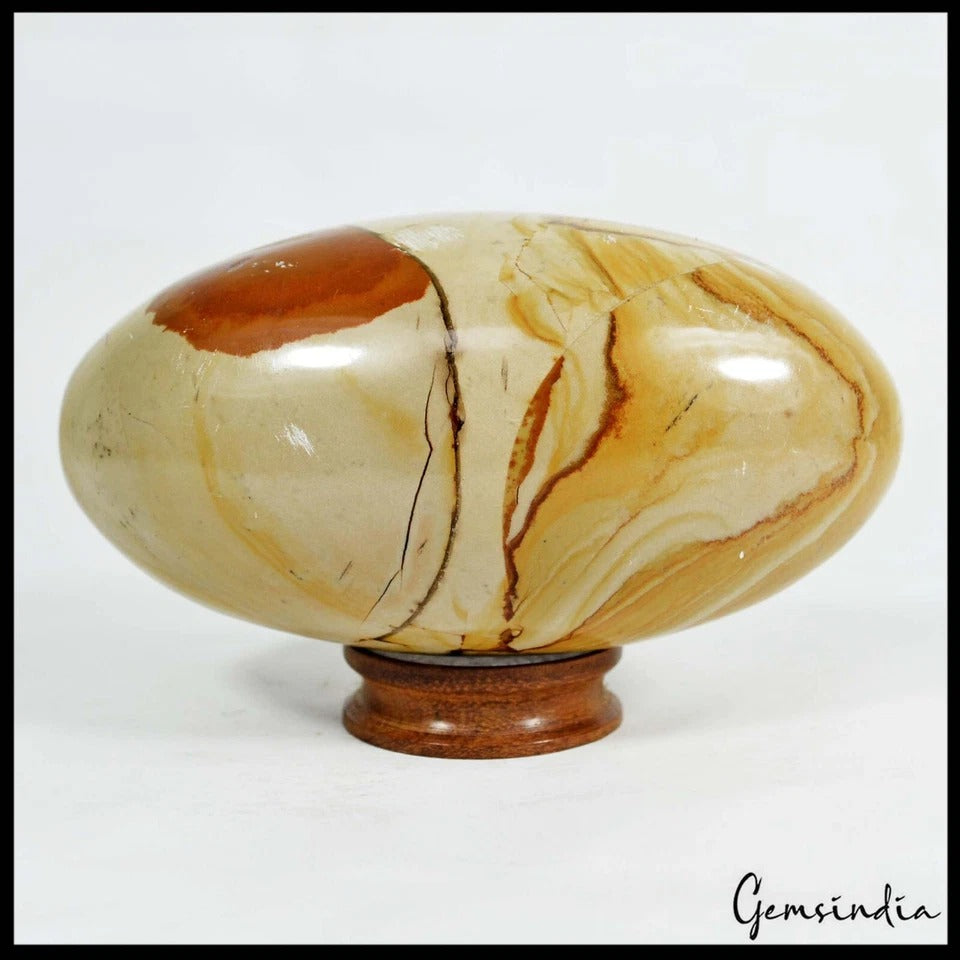 Picture Jasper Sphere — 107x58 mm, 2380 Ct