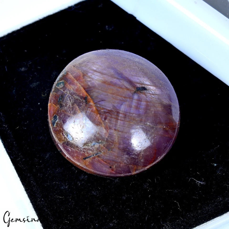 Untreated Star Ruby Purple Hue Natural 62.80 Ct Oval Cab Loose Jewelry Gemstone