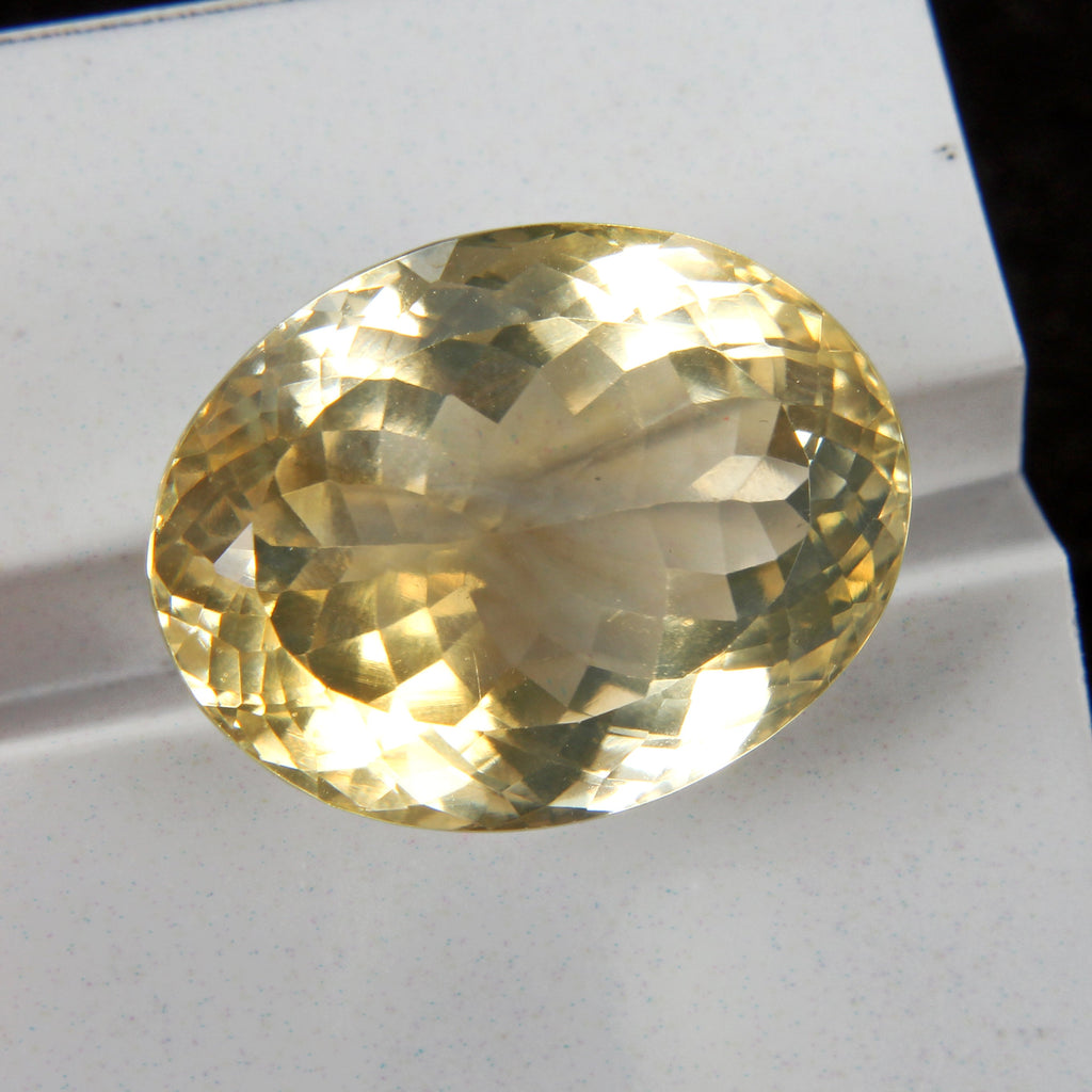 VVS 34.40 Ct Natural Lemon Quartz Citrine Pendant Size Loose Certified Gemstone