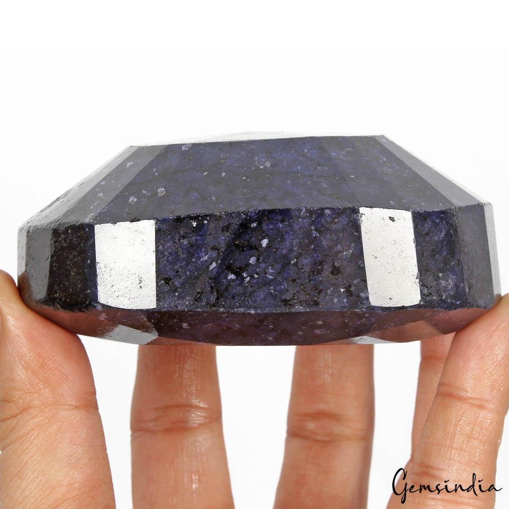 3270 Cts Natural African Dark Blue Sapphire Oval Faceted Cut Huge Size Loose Gem