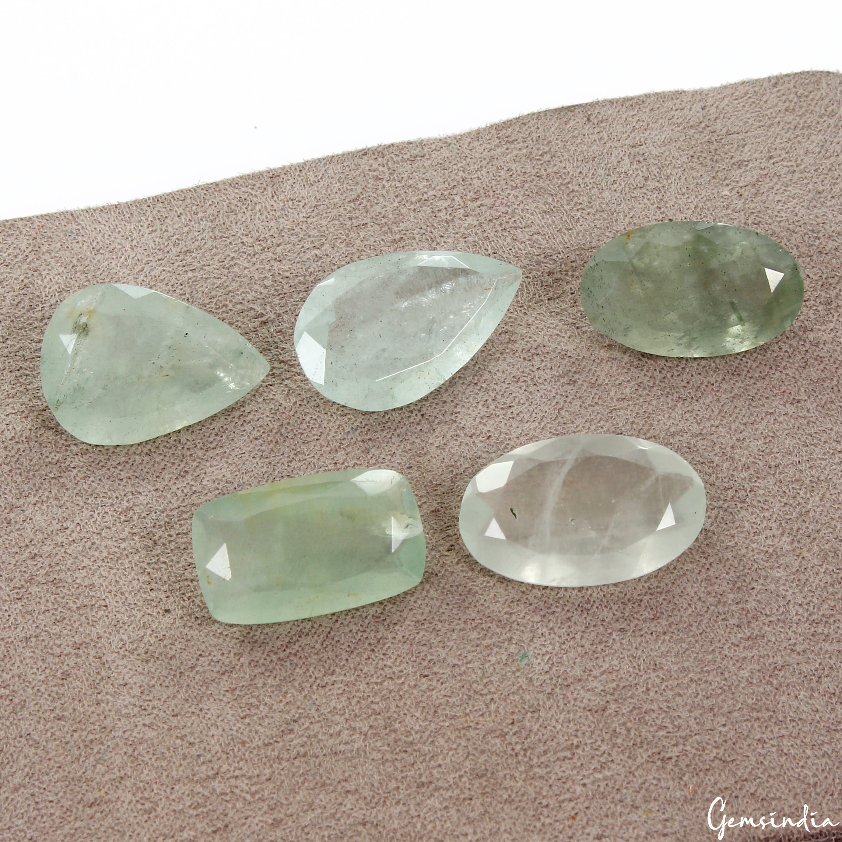 58.50Ct Natural Blue Aquamarine 20-22mm Mix Cut Faceted Loose Gemstone Lot 5 Pcs