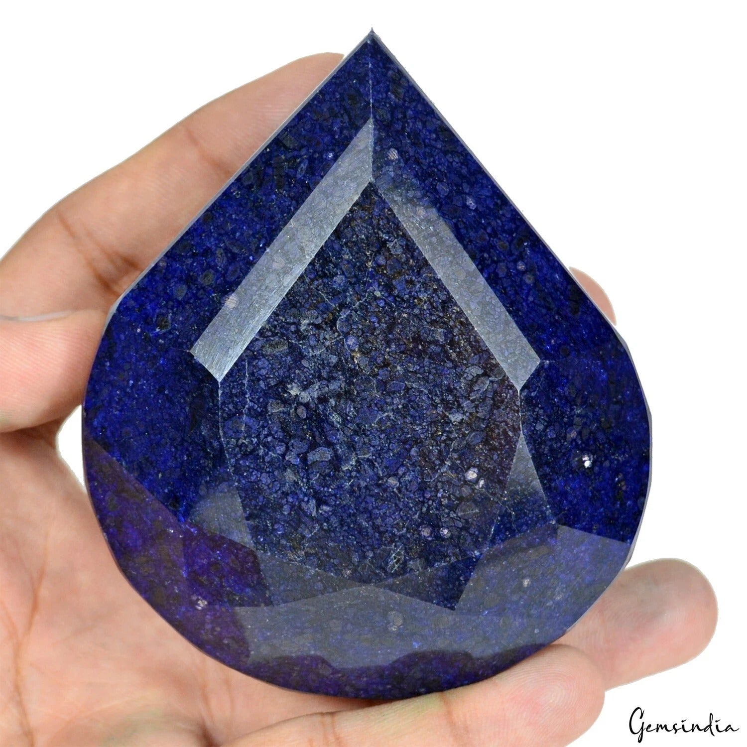 2380 Ct Natural Blue Sapphire Pear Faceted Earth Mined Huge Size Loose Gemstone