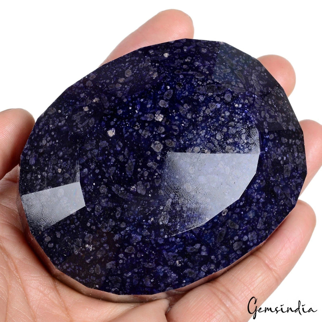 2280 Cts Natural African Blue Sapphire Oval Faceted Cut Museum Loose Huge Gem
