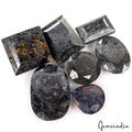 1320 Cts/7 Pcs Natural Untreated Black Sapphire Mix Faceted Loose Wholesale Gems