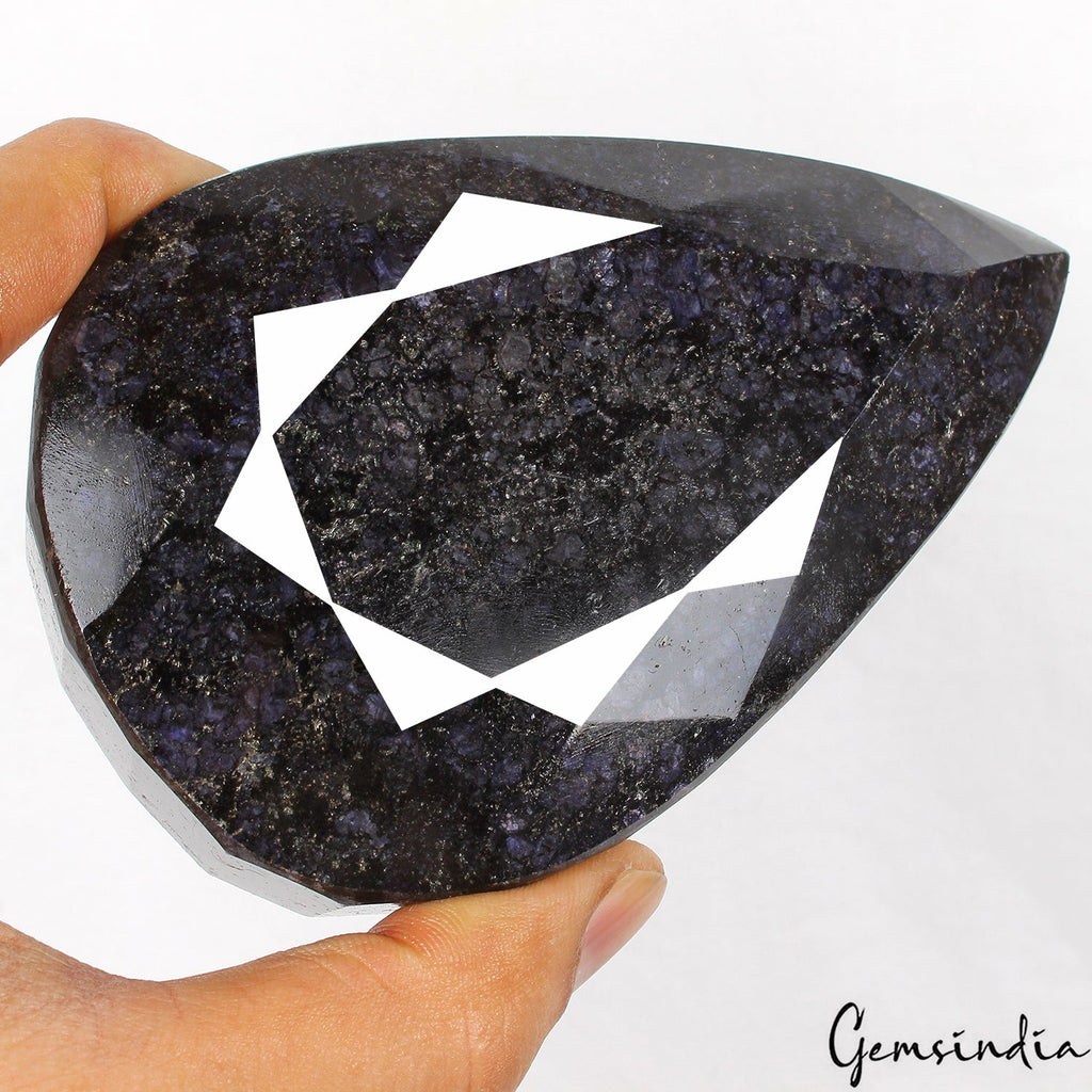 Certified 3150 Cts Natural Deep Blue Sapphire Pear Cut Museum Grade Gemstone