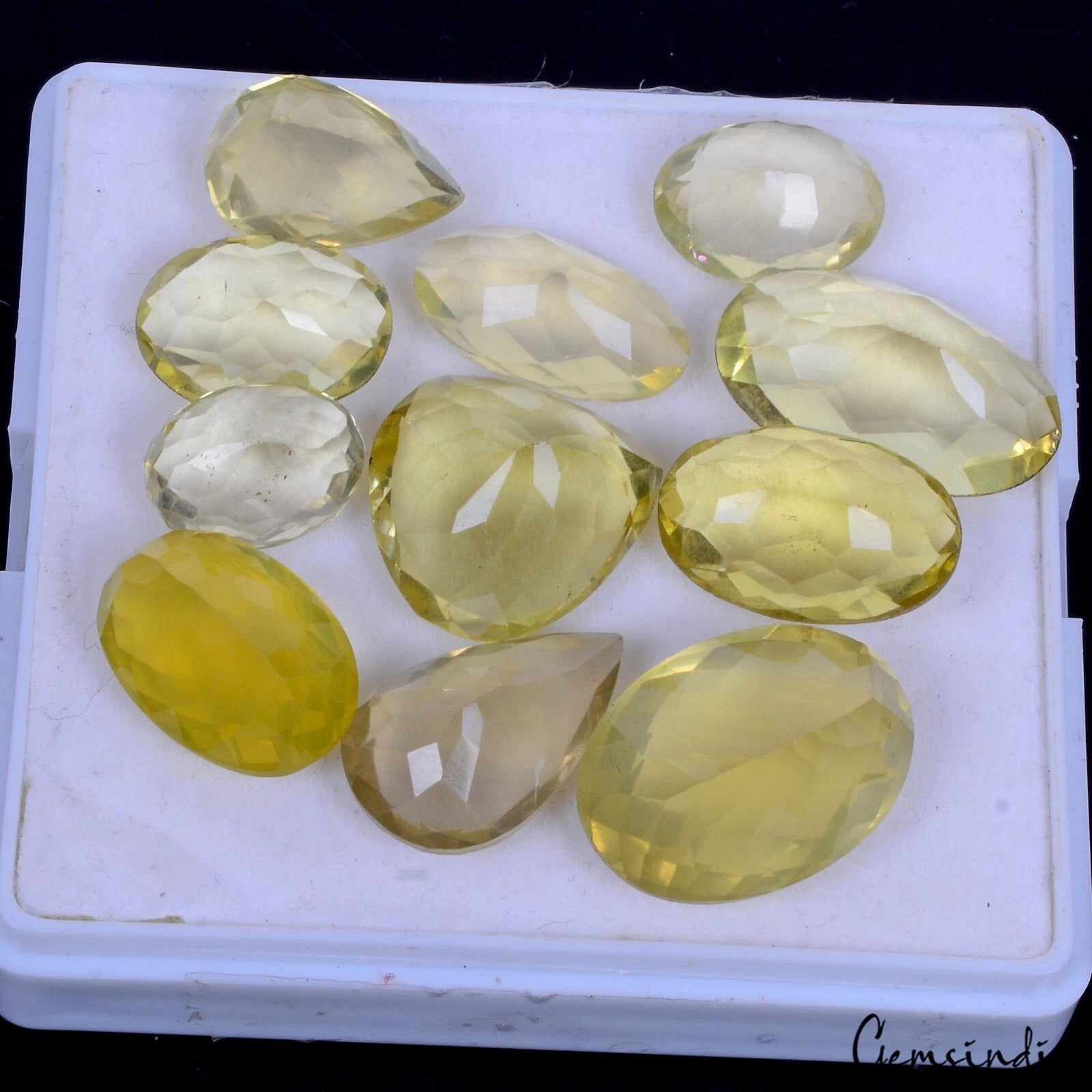 Citrine Loose Gemstone, Untreated — 13mm to 22mm, 105.30 Ct, Brazil