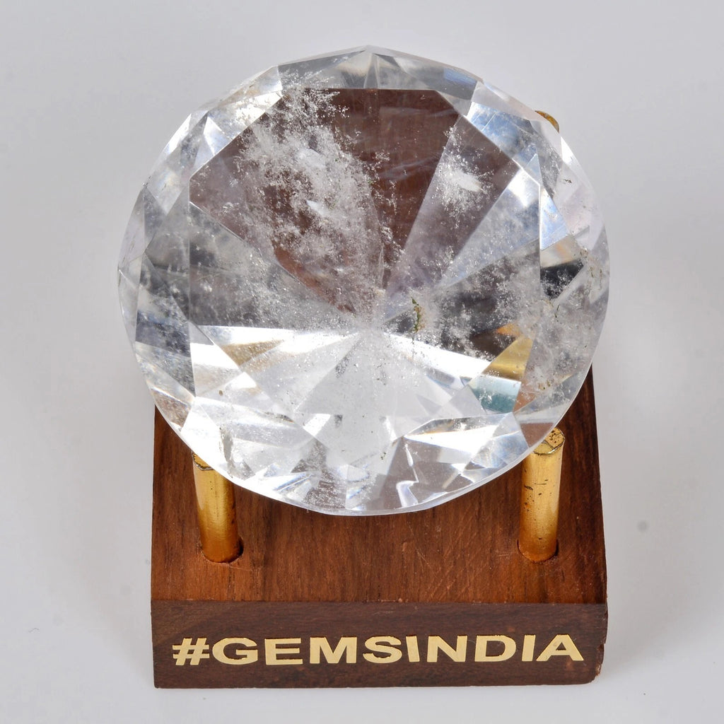 White Quartz Loose Gemstone, Untreated — 40x29mm, 227.10 Ct, Brazil
