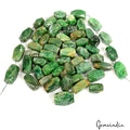 Emerald Beaded Strand, Color Enhanced, Green — 19mm to 25mm, 1280 Ct, Brazil