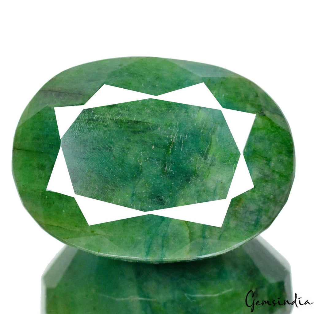 Certified 760 Cts Natural Brazilian Green Emerald Oval Cut Loose Earth Mined Gem