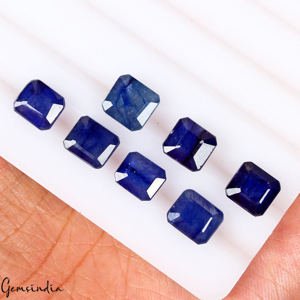 AAA Grade Certified 23.00 Ct Natural Royal Blue Sapphire Octagon Cut Gemstones