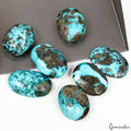 7 Pcs/240 Ct Natural Turquoise Top Quality 23-28mm Cab Untreated Loose Gemstones