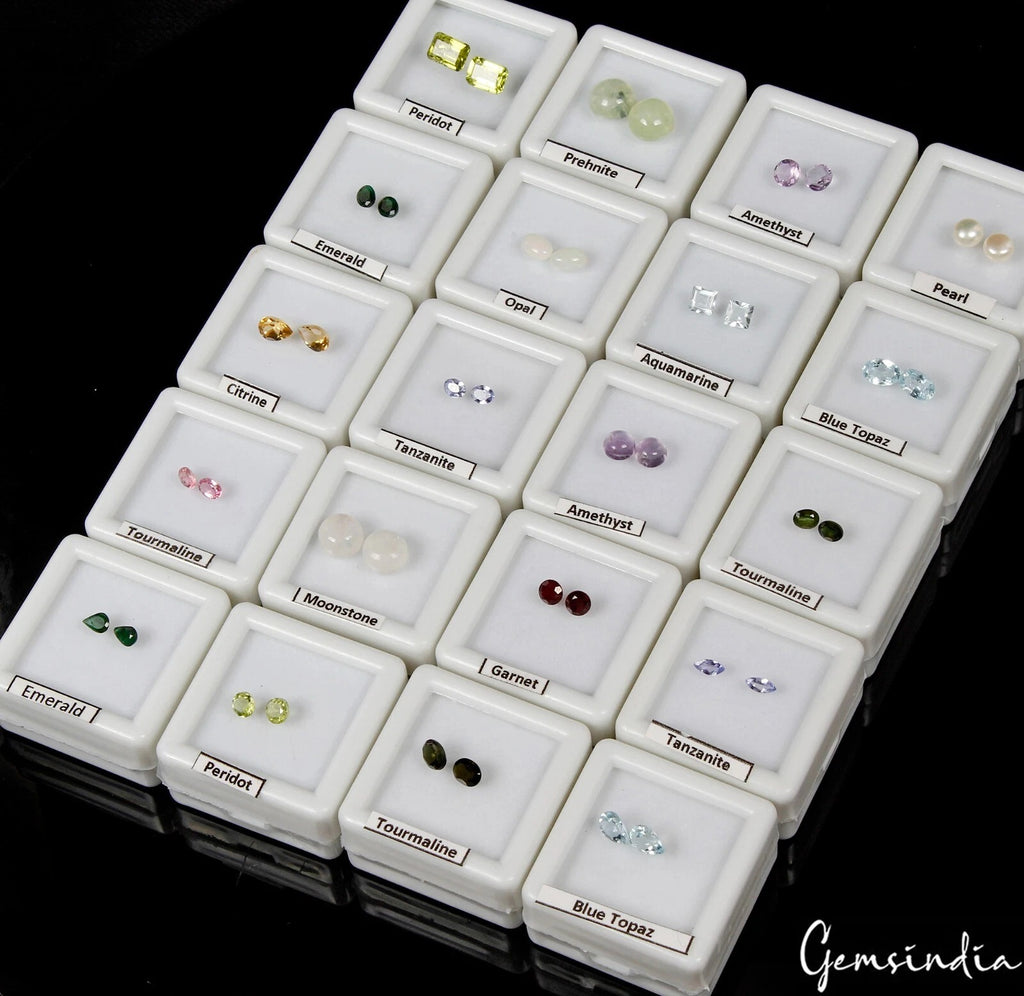 Citrine Lot, Loose Gemstone, Untreated — 40 Pieces, 4mm to 8mm, 21.60 Ct