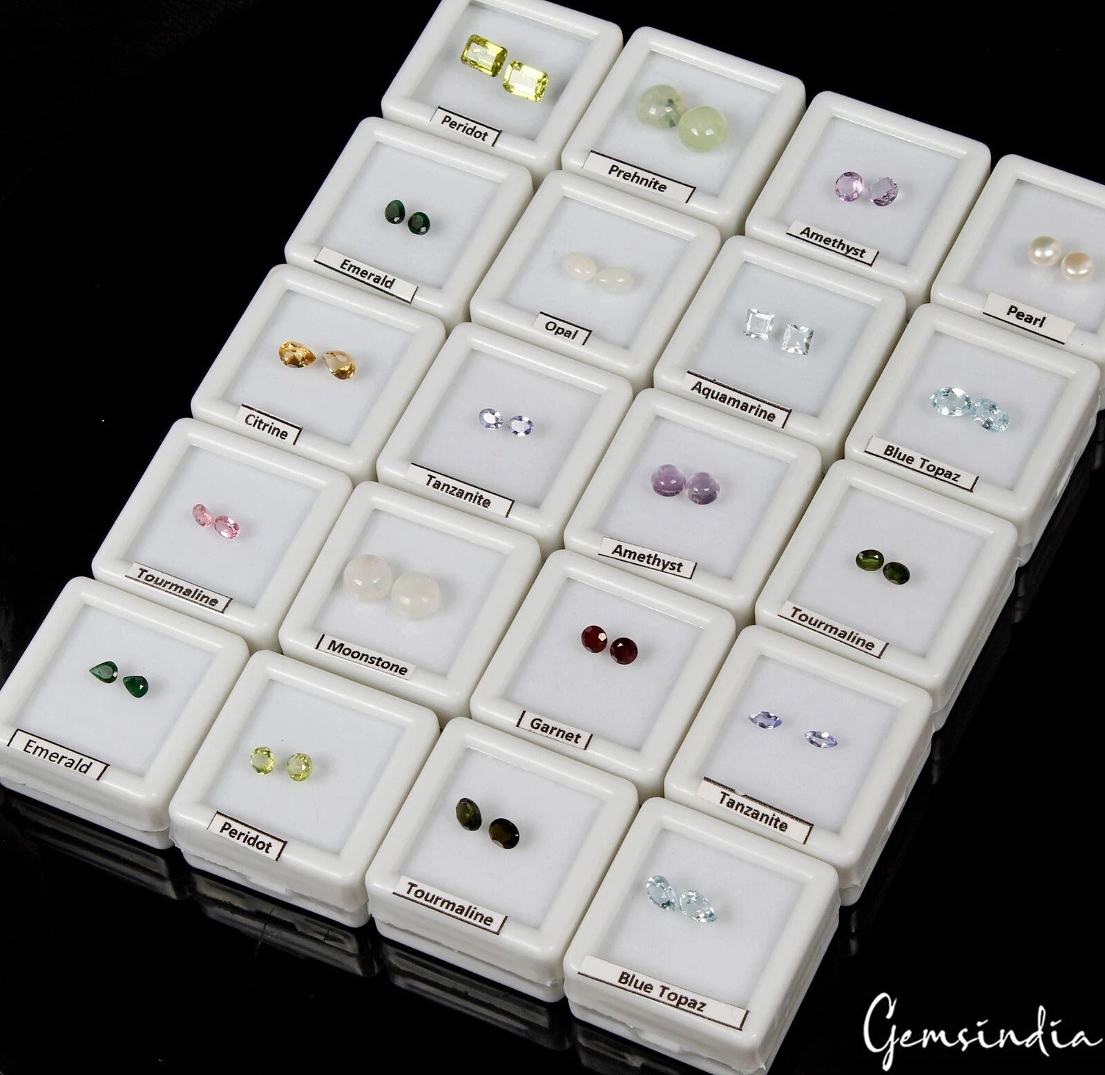 Citrine Lot, Loose Gemstone, Untreated — 40 Pieces, 4mm to 8mm, 21.60 Ct
