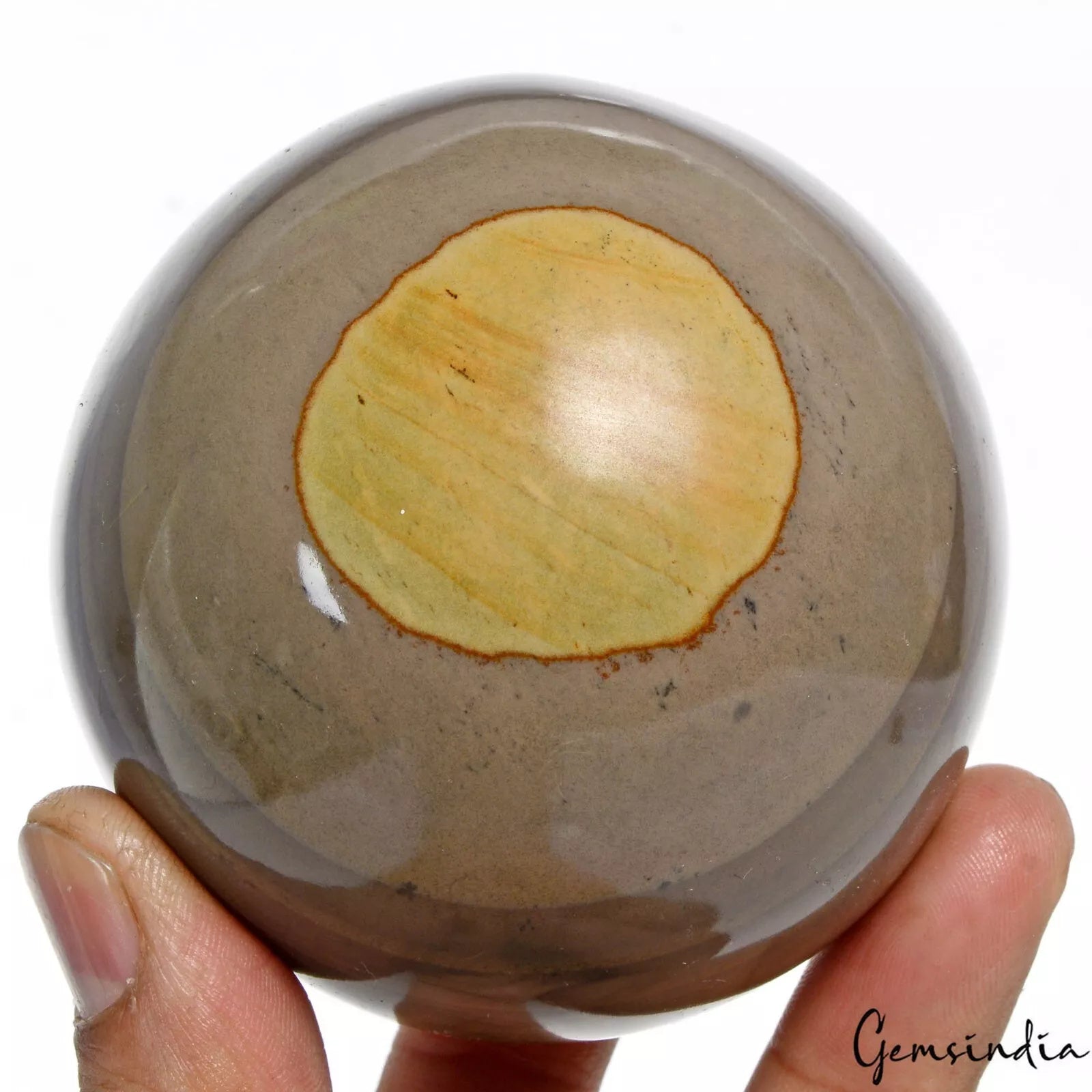 2780 Ct Natural Forest Agate Crystal Meditation/Healing Mineral Sphere Gemstone