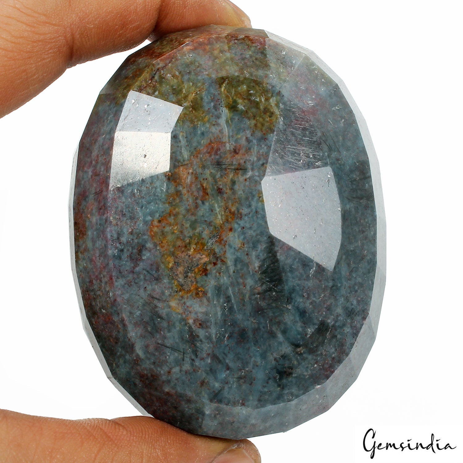 2230 Ct Natural Untreated Ruby Kyanite Oval Cut Huge Gemstone From Madagascar