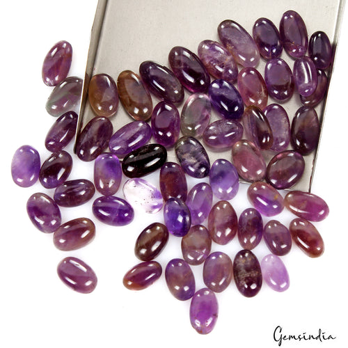 Amethyst Cabochon, Untreated, Blue — 11mm to 18mm, 250.00 Ct, Brazil