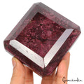 1.3 Kg Natural Untreated Dark Red Ruby Octagon Cut Loose Huge Earthmind Gemstone