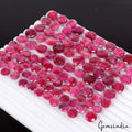 380 Ct /100 Pc Natural Pink Red Beryl (Bixbite) Round Cut 8-11mm Loose Gemstones