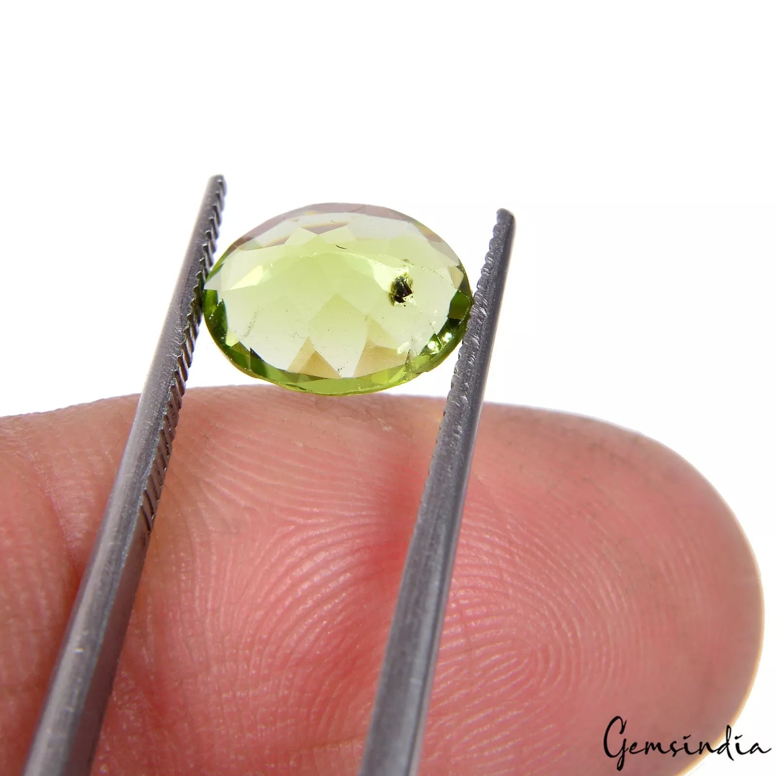 Certified 2.10Ct Natural Green Peridot Oval Cut Huge Untreated Pakistan Gemstone