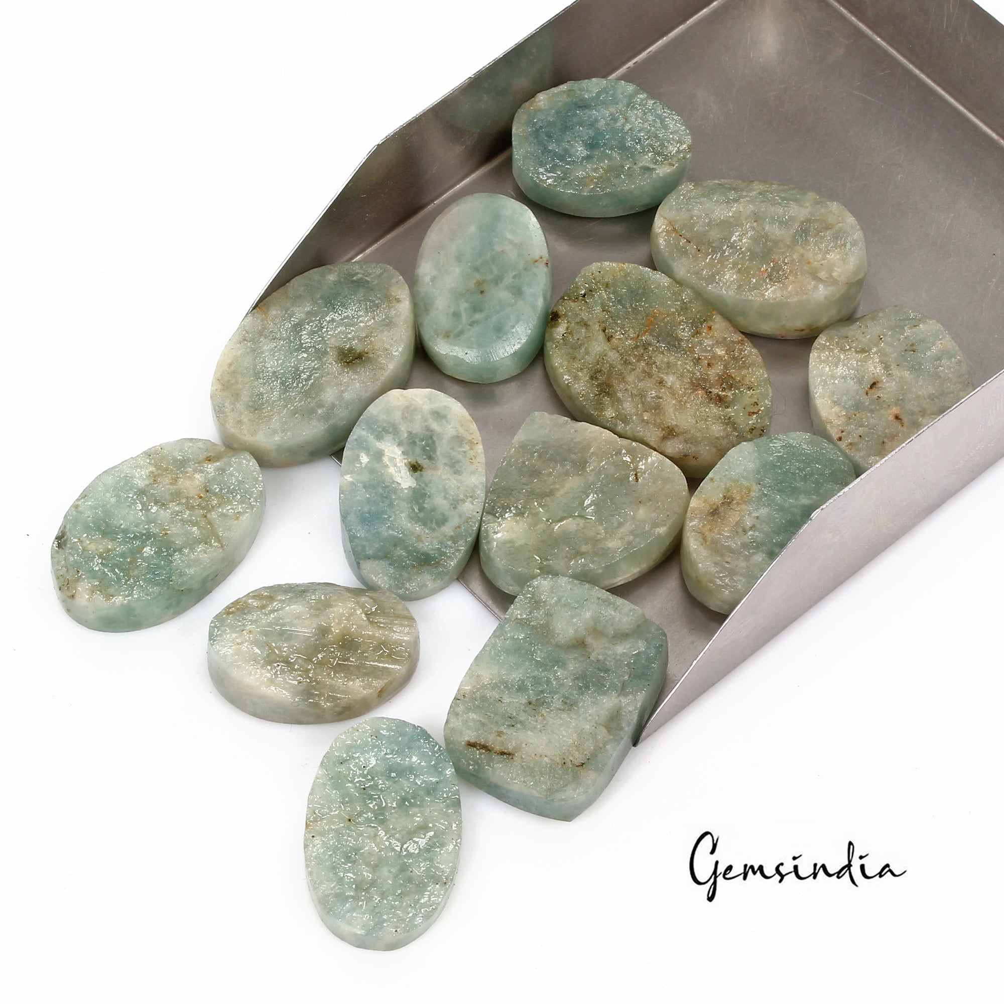 730 Cts/13 Pcs Natural Untreated Beryl Aquamarine Druzy Rough Mix Cut Gems Lot