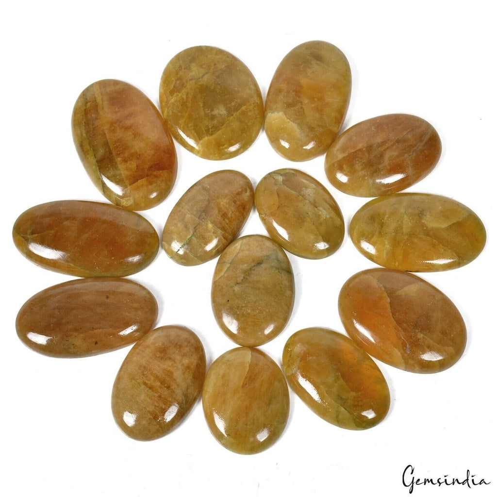 Heliodor Cabochon, Untreated, Yellow — 34mm to 50mm, 1000 Ct, Brazil