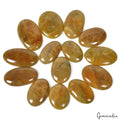 Heliodor Cabochon, Untreated, Yellow — 34mm to 50mm, 1000 Ct, Brazil