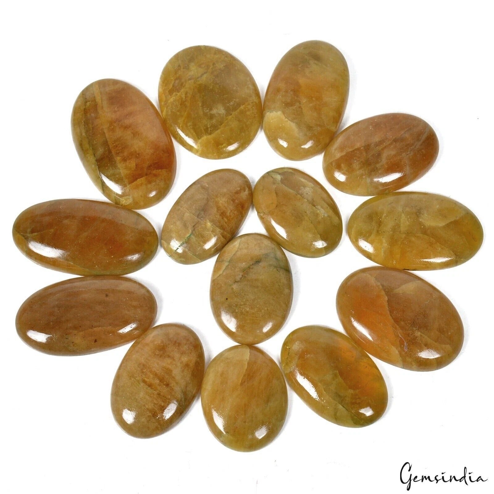 Heliodor Cabochon, Untreated, Yellow — 34mm to 50mm, 1000 Ct, Brazil