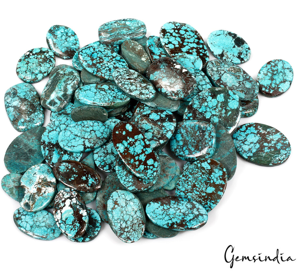 1 Kilo Lot Spiderweb Turquoise Blue Green Mix Shape Loose Gemstone A+ 31mm-60mm