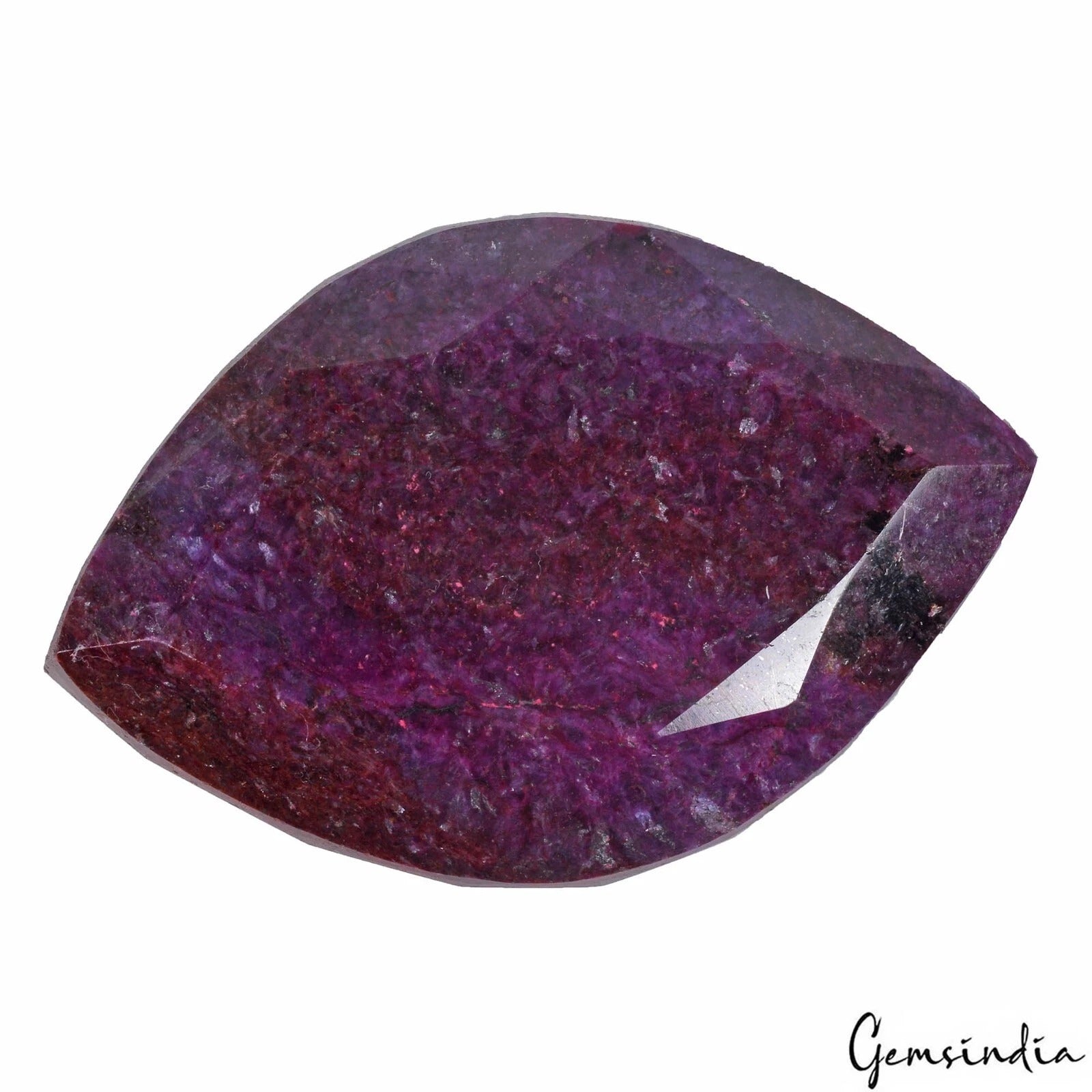 Ruby Loose Gemstone, Color Enhanced, Dark Red — 81 x 54 x 35mm, 1540 Ct, Madagascar