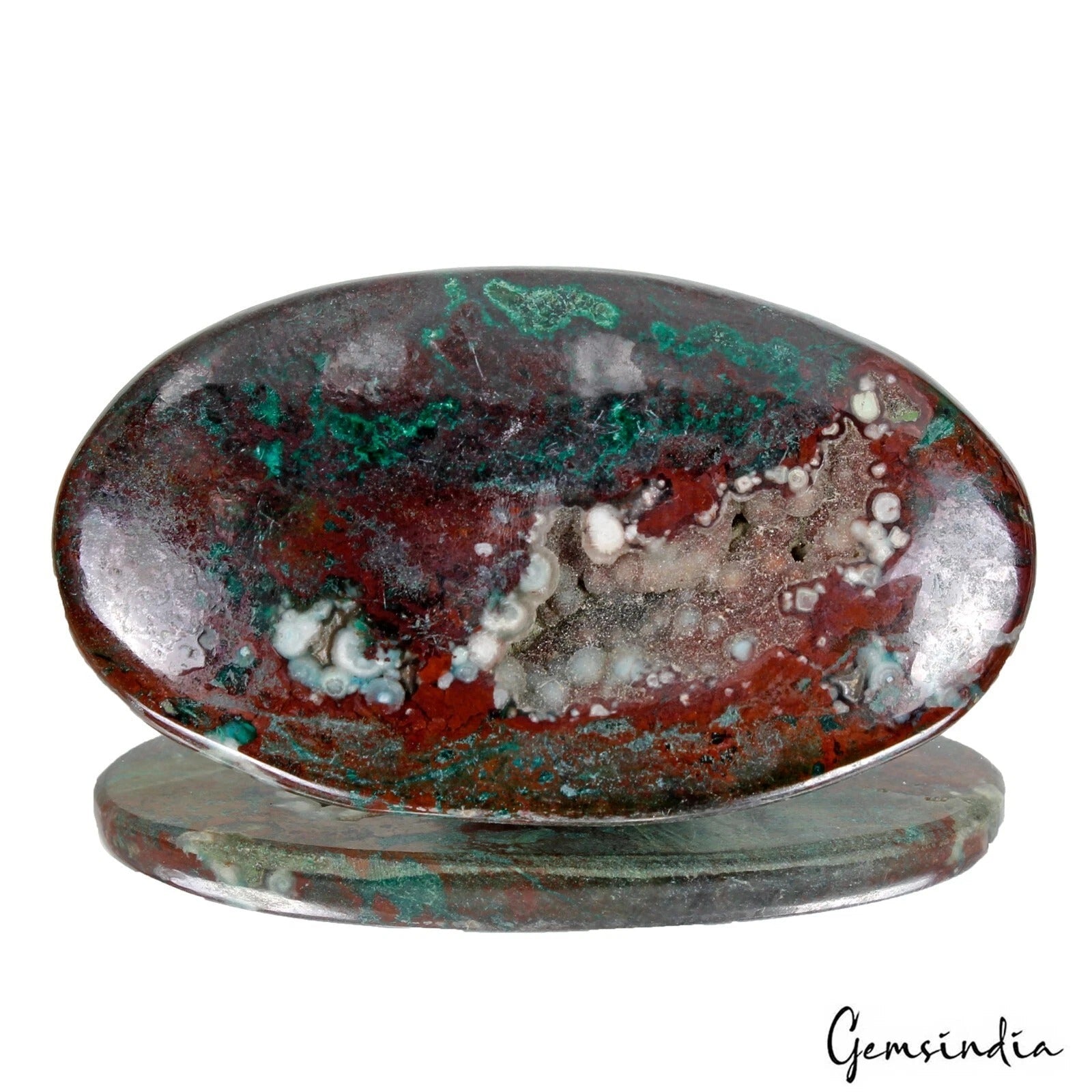 93.70 Ct Natural Malachite Chrysocolla 51x29mm Oval Huge Cabochon Loose Gemstone