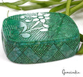 Certified 4860 Cts Natural Green Emerald Oval Carving Masterpiece Huge Size Gems