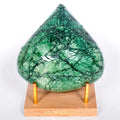 Large Natural Green Emerald 3120 Ct Pear Cut Carved Earth Mined Loose Gemstone
