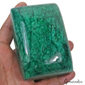 Emerald Cabochon, Color Enhanced, Green — 95x65x41mm, 2825 Ct, Brazil