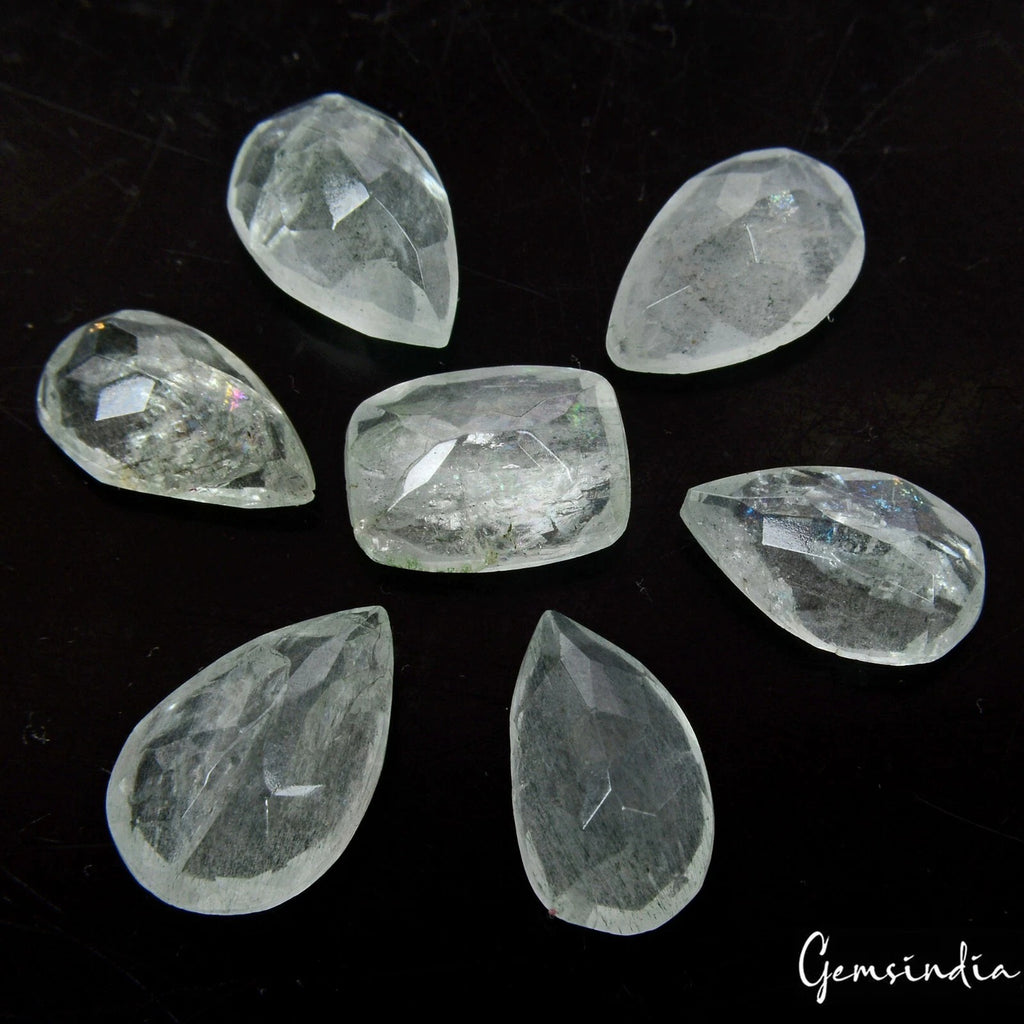 Aquamarine Lot, Loose Gemstone, Untreated, Green — 7 Pieces, 12mm, 28.40 Ct, Brazil