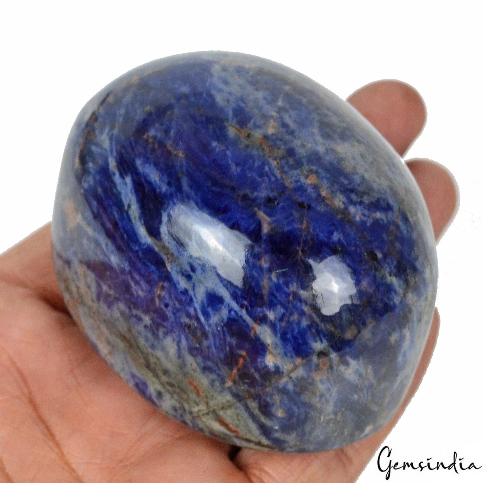 1760Ct Natural Untreated Blue Amazing Sodalite Oval Cab Loose Huge Size Gemstone