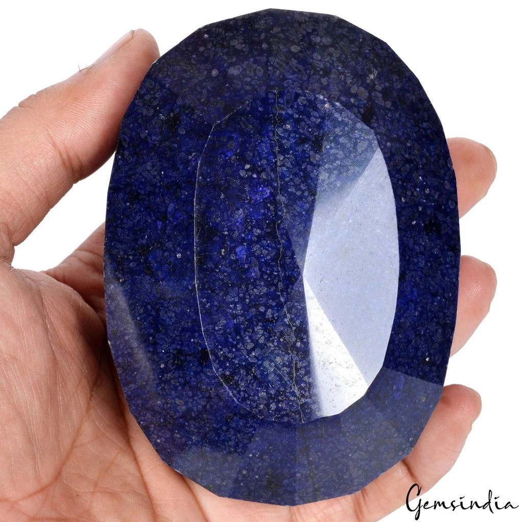 4320 Ct Natural Blue Sapphire Oval Faceted Cut Earth Mined Huge Loose Gemstone