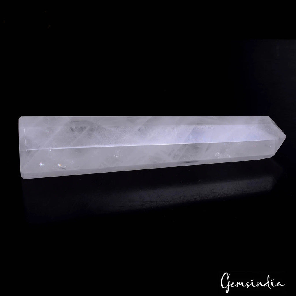 640 Ct Natural Untreated White Quartz Healing Crystal Reiki Obelisk Tower Gems