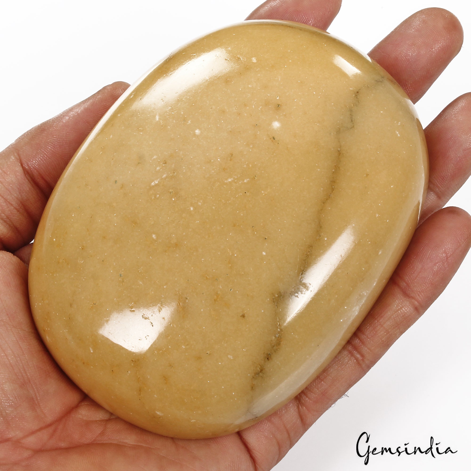 2750 Ct Natural Untreated Yellow Aventurine Oval Huge Size Loose Earth Mined Gem