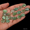 59.50 Ct Natural Green Emerald Oval Faceted Loose Calibrated Gemstone Lot 19 Pcs