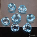 VVS 22.50 Cts Natural Swiss Blue Topaz AAA Pear Checker Cut 9mm Loose Gemstones
